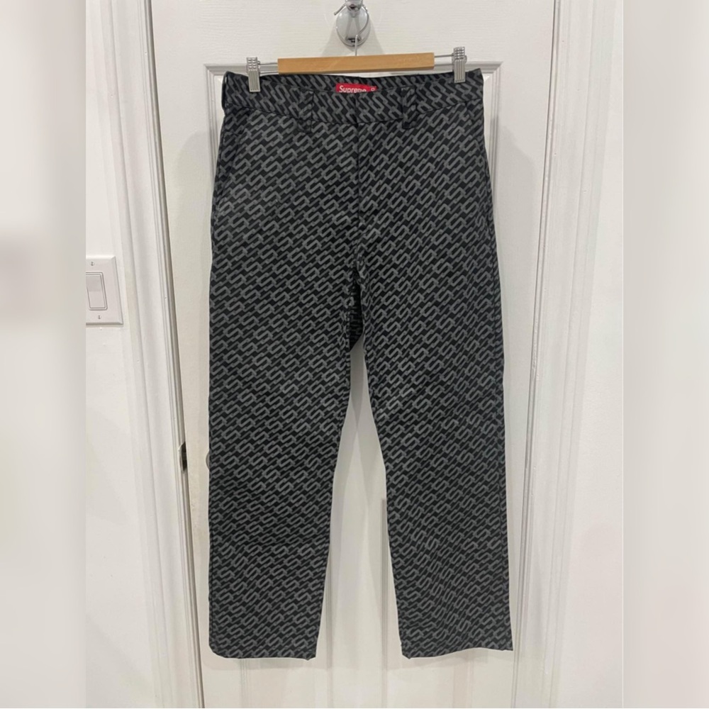 Supreme S Link Pattern Work Pants Size 30
